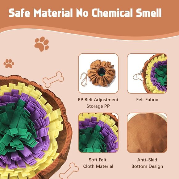 NWOT IFOYO Portable Washable Dog Snuffle Mat Interactive Puzzle Toy - Picture 7 of 12